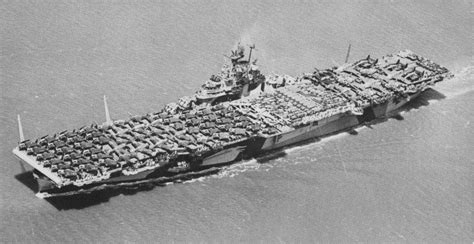 USS Intrepid (CV-11) en route to Pearl Harbor, 9 June 1944, following repairs in San Francisco ...