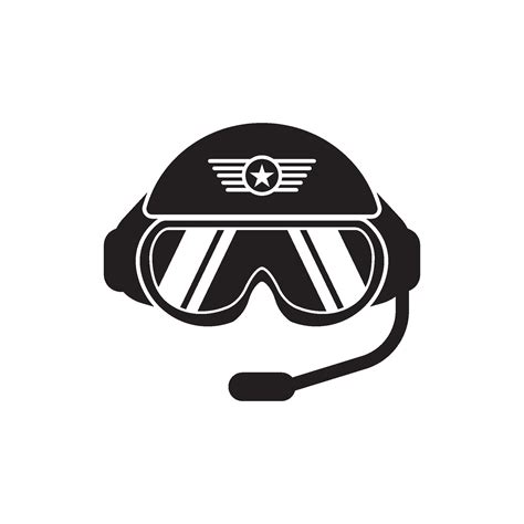 Fighter jet pilot logo icon, vector illustration design 32323669 Vector ...