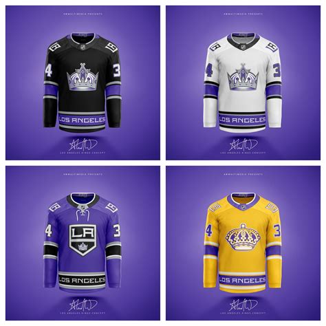 LA Kings “bring back the purple” redesign concept...also a yellow ...