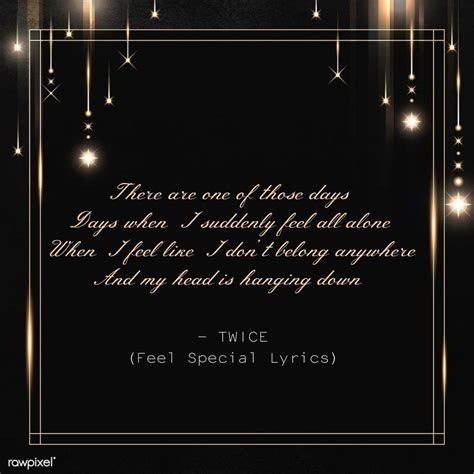 Twice Feel Special Lyrics