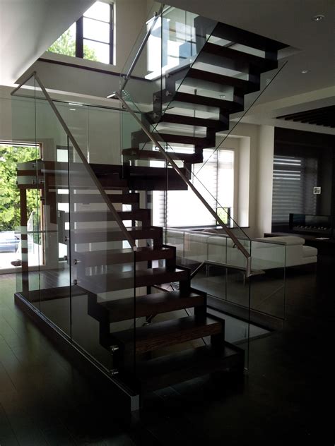 glass stairs, glass balustrade, modern stairs, custom design