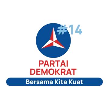 Democrat Party Logo Number 14 In Indonesian Elections 2024 Vector Hd ...