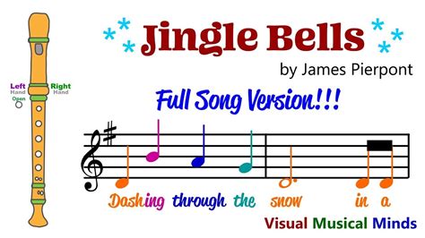 Jingle Bells Lyrics For Recorder