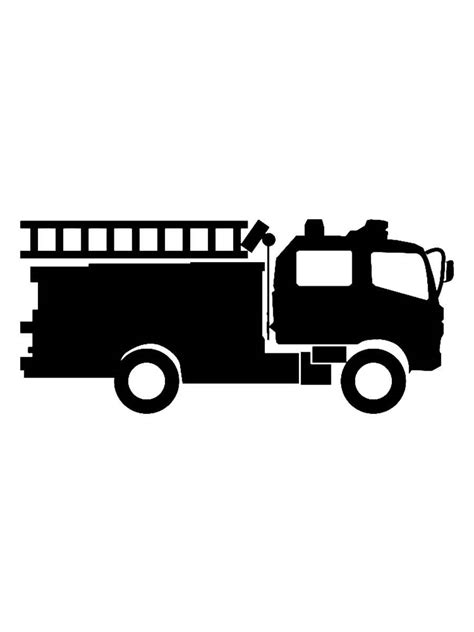 Free printable Fire truck stencils and templates