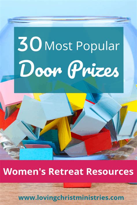 30 Most Popular Door Prizes for a Women's Retreat - A Loving Christ