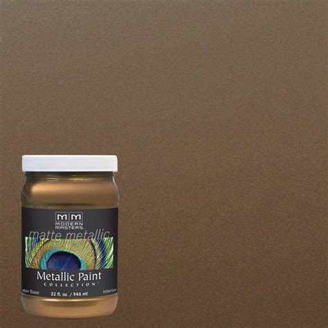 Modern Masters 1 qt. Blackened Bronze Matte Metallic Interior Paint ...