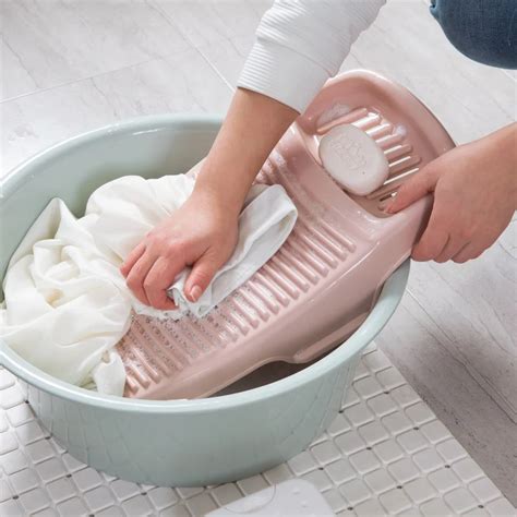 Padded washboard small wash clothes non slip washboard home laundry tub plastic laundry ...