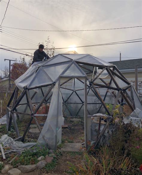 Geodesic Dome Greenhouse Building Review: 12 Years of Use - Northern Homestead