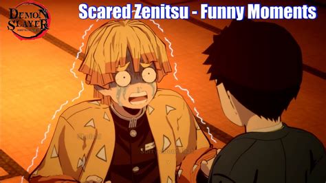 Demon Slayer Zenitsu Funny Moments - Kimetsu No Yaiba The Hinokami Chronicles - YouTube