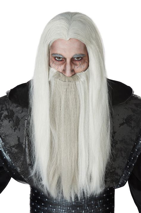 Dark Wizard Wig and Beard - Walmart.com