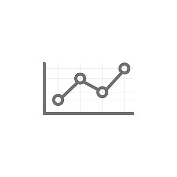 Business Growth Vector Chart Isolated On White Info Diagram Abstract ...