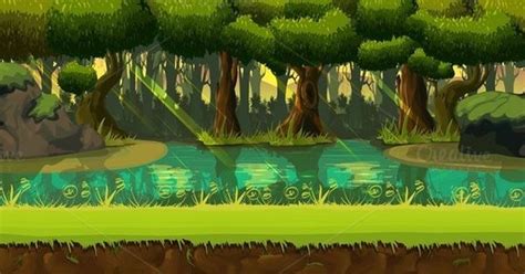 2d Forest Background