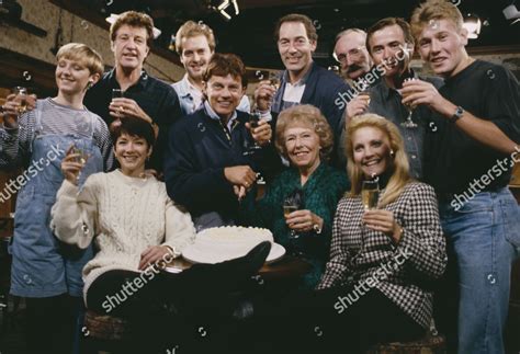 Emmerdale Cast Publicity Shots Celebrating Programmes Editorial Stock ...