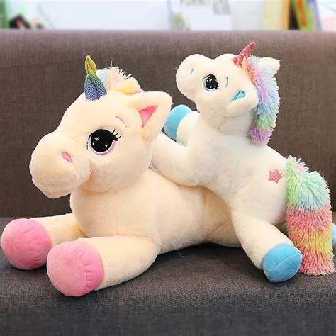 Lovely Kneeling Plush Unicorn Toy Soft Cute Stuffed Animal Toys Popular Plush Doll Kid Playmate ...