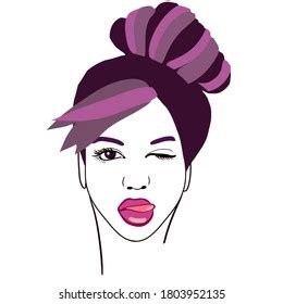 Pop Art Portrait Unique Beautiful Female Stock Vector (Royalty Free) 2240600663 | Shutterstock