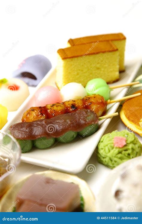 Various Japanese-style Confectionery Stock Photo - Image of bean, food: 44511584