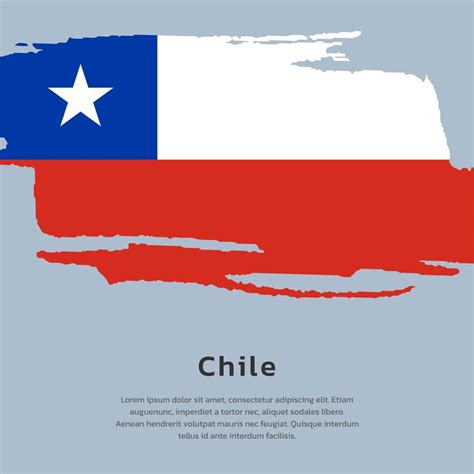 Illustration of Chile flag Template 13368803 Vector Art at Vecteezy