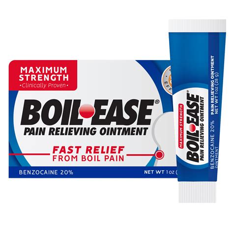 Boil-Ease Maximum Strength Pain Relieving Ointment, Body Aches & Pains, 1 oz - Walmart Business ...