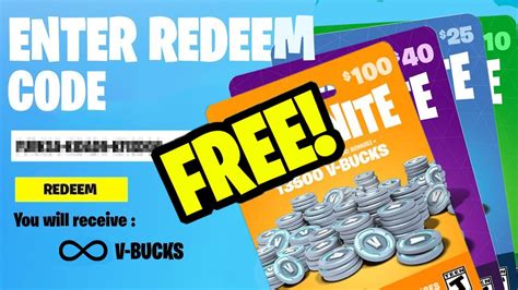 Fortnite 1000 V-Bucks Gift Card Free : How to get free vbucks gift card codes in fortnite!