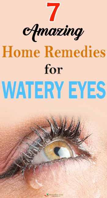 7 Amazing Home Remedies For Watery Eyes - Remedies Lore