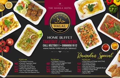 The Manila Hotel Café Ilang-Ilang offers halal-certified food for Takeout and Delivery - The ...