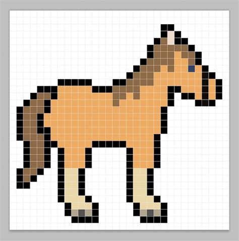 How to Make a Pixel Art Horse - Mega Voxels