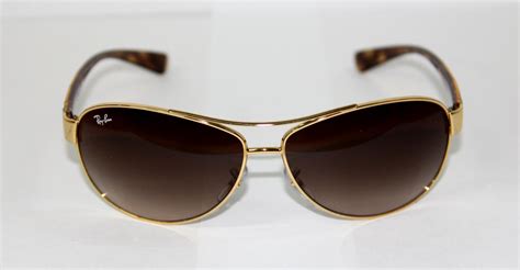 Ray-ban Men's Gradient Aviator Rb 3386 001/13 63mm Gold Aviator Sunglasses