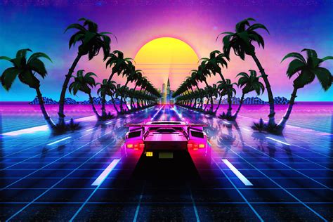 Lamborghini Countach Outrun Retro | Synthwave, Retro wallpaper, Lamborghini