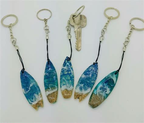 Surfboard Keychain/keyring - Etsy