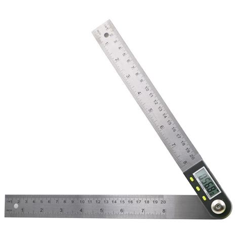 JIGONG Penggaris Digital Inclinometer Goniometer Level Angle 20 cm ...