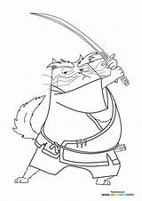 Jimbo From Blazing Samurai  Coloring Pages For Kids sketch template