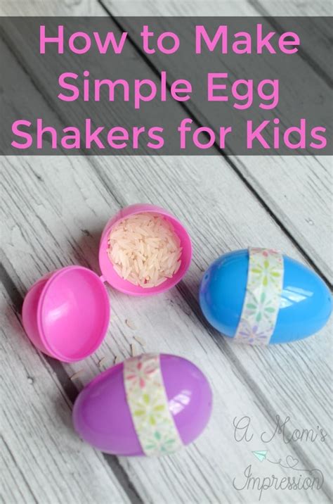 Kids Crafts: How to Make Simple Egg Shakers for Kids