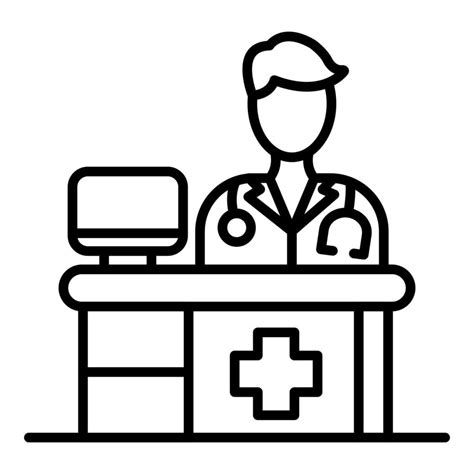 Doctor Office Line Icon 14675519 Vector Art at Vecteezy