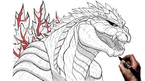 How To Draw Godzilla Ultima | Step By Step | Singular Point - YouTube