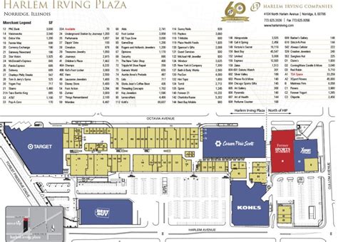 Harlem Irving Plaza shopping plan | Irving plaza, Norridge, Illinois