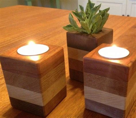 8 Fascinating DIY Tips for Your Home | Wooden candle holders, Diy wood ...