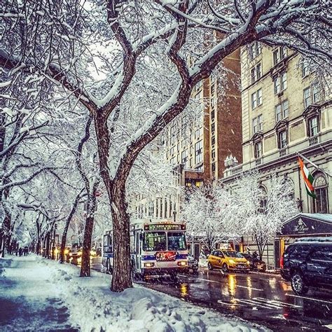 5th Ave. #NYC #CosmoTriBeCa #snow #winter Great Places, Places To Go, Nyc Snow, Winter In New ...