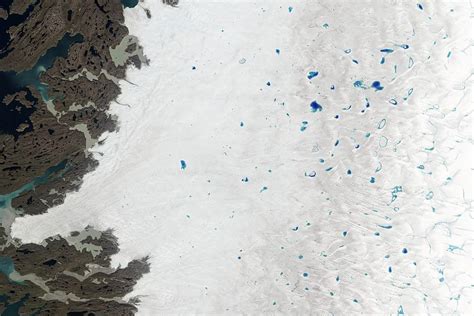 Meltwater Lakes In Greenland Photograph by Nasa Earth Observatory/usgs | Fine Art America