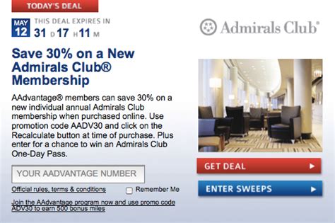 30% Off American Airlines Admirals Club Membership With Discount Code ...