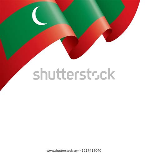 Maldives Flag Vector Illustration On White Stock Vector (Royalty Free ...