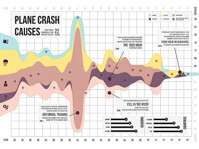 Infographic Plane Crash Causes by Carolin Gebele on Dribbble