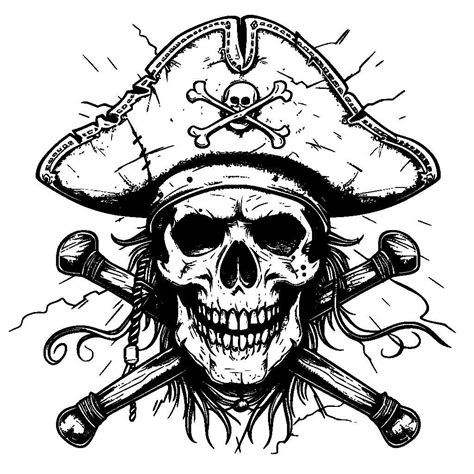 Free Pirate Skull Svg Vector File For Laser Cutting #9 - K40 Laser Cutter