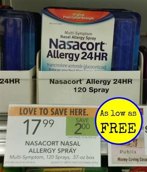 Money Maker on Nasacort Allergy 24HR at Publix - Who Said Nothing in Life is Free?