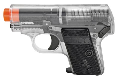 Twin Pack Colt 25 Spring Airsoft Pocket Pistols - Clear