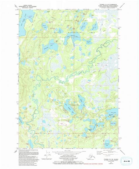 1979 Tyonek, AK - Alaska - USGS Topographic Map : 1 SE v2 - Historic ...