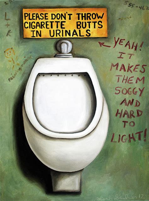 Urinal Painting by Leah Saulnier - Fine Art America