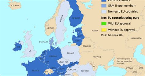 Which Countries Use the Euro? (Map of the Eurozone) - Political ...