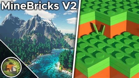 If LEGO® Made a Minecraft Texture Pack [MineBricks V2 + SEUS PTGI] - YouTube