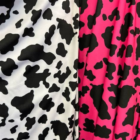 Cow Print Fabric - Etsy