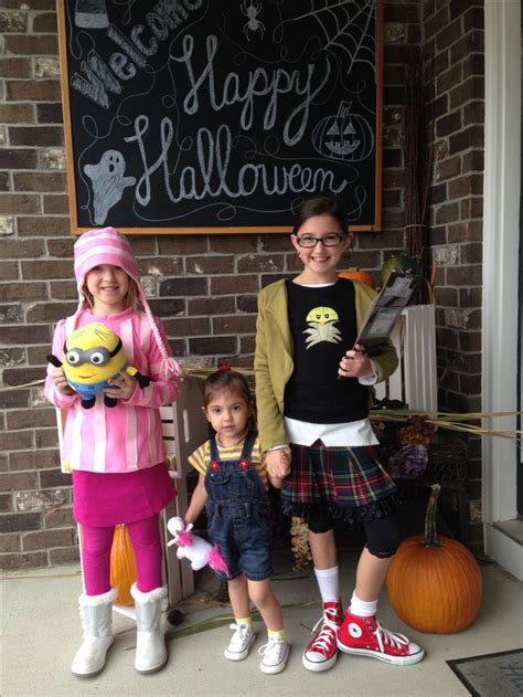 Margo, Agnus and Edith Costumes from Despicable Me | Despicable me costume, Family halloween ...